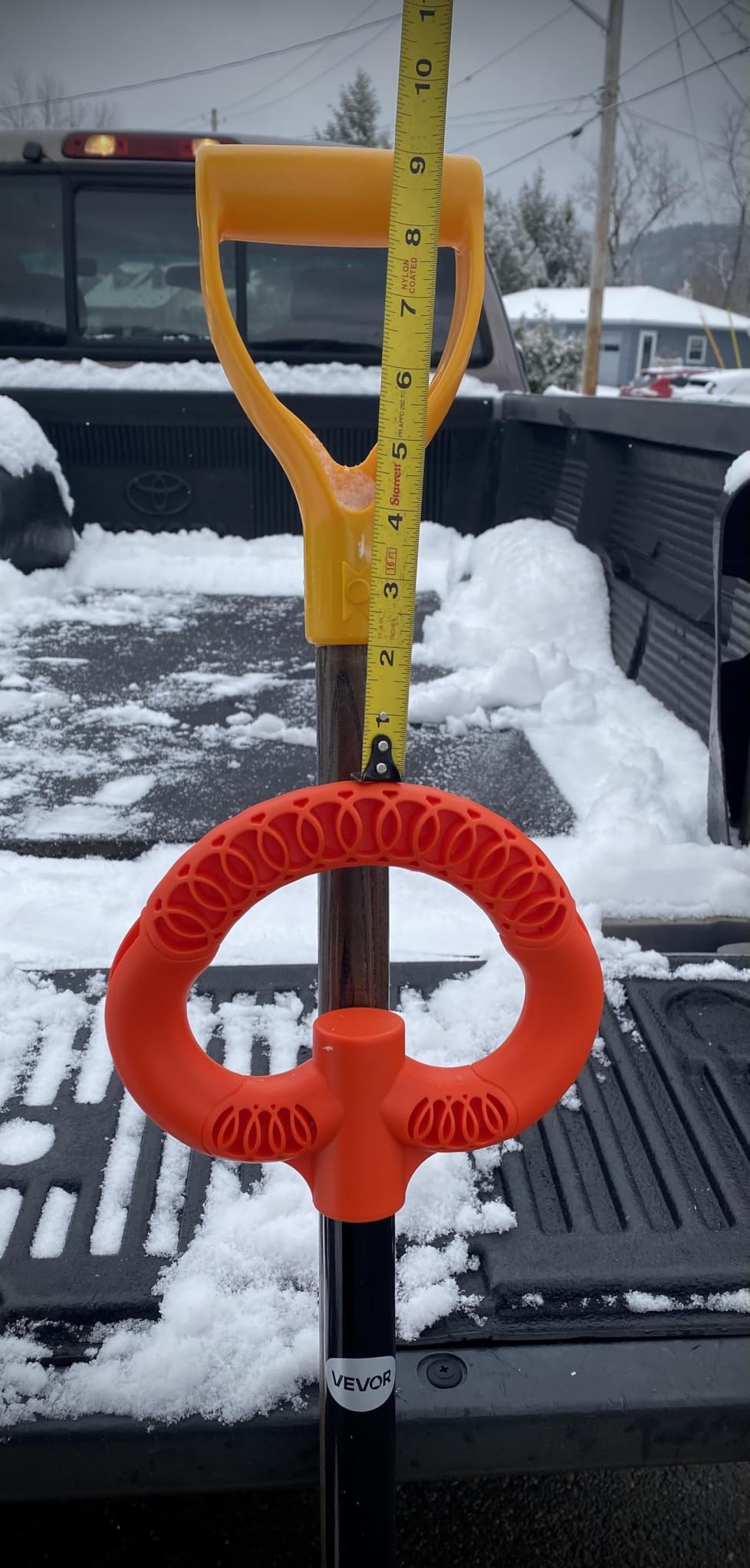 VEVOR Snow Pusher Shovel, 36 inch Wide Push Snow Shovel Plow for Driveway customer photo 2