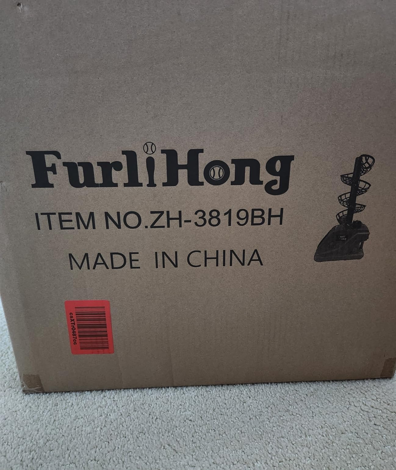 Furlihong 3819BH Portable Tennis Ball Machine customer photo 2