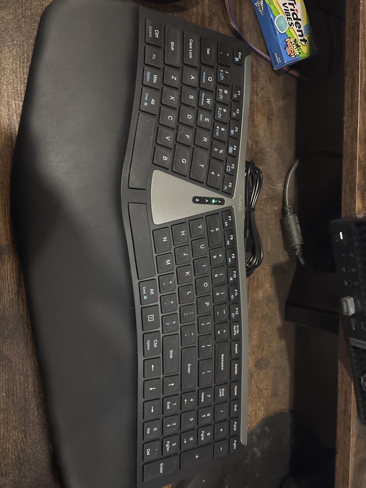 Nulea Ergonomic Split Wireless Keyboard with Cushioned Wrist Rest customer photo 1