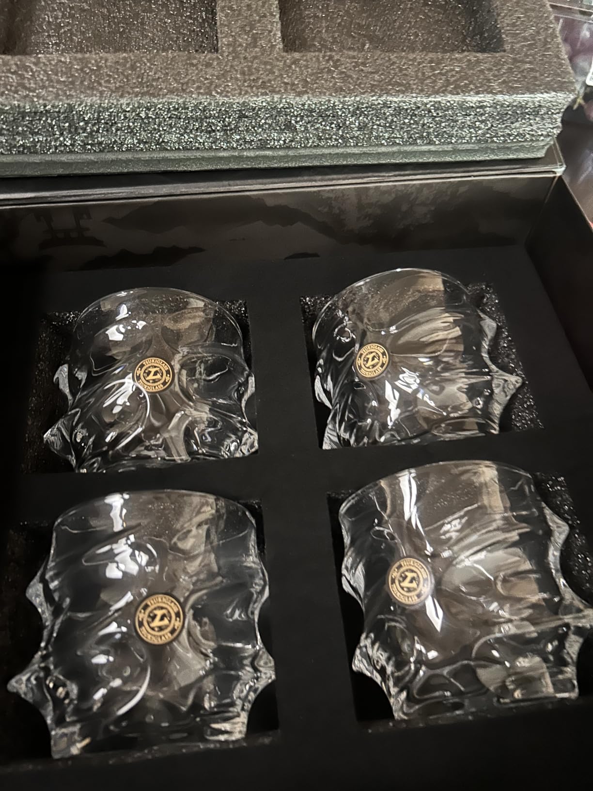 TSUKIGLASS Storm Crystal Cocktail Whiskey Glasses Set of 4, Gifts for Men customer photo 2
