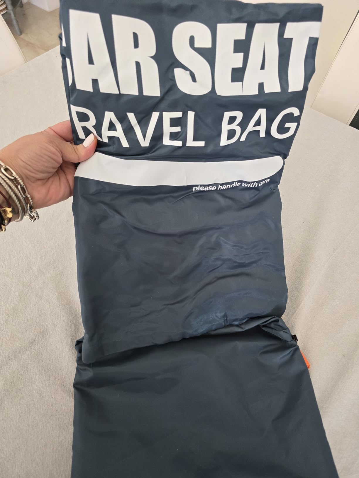 Car Seat Travel Bag for Airplane, Padded Strap Car Seat Bags for Air Travel customer photo 2