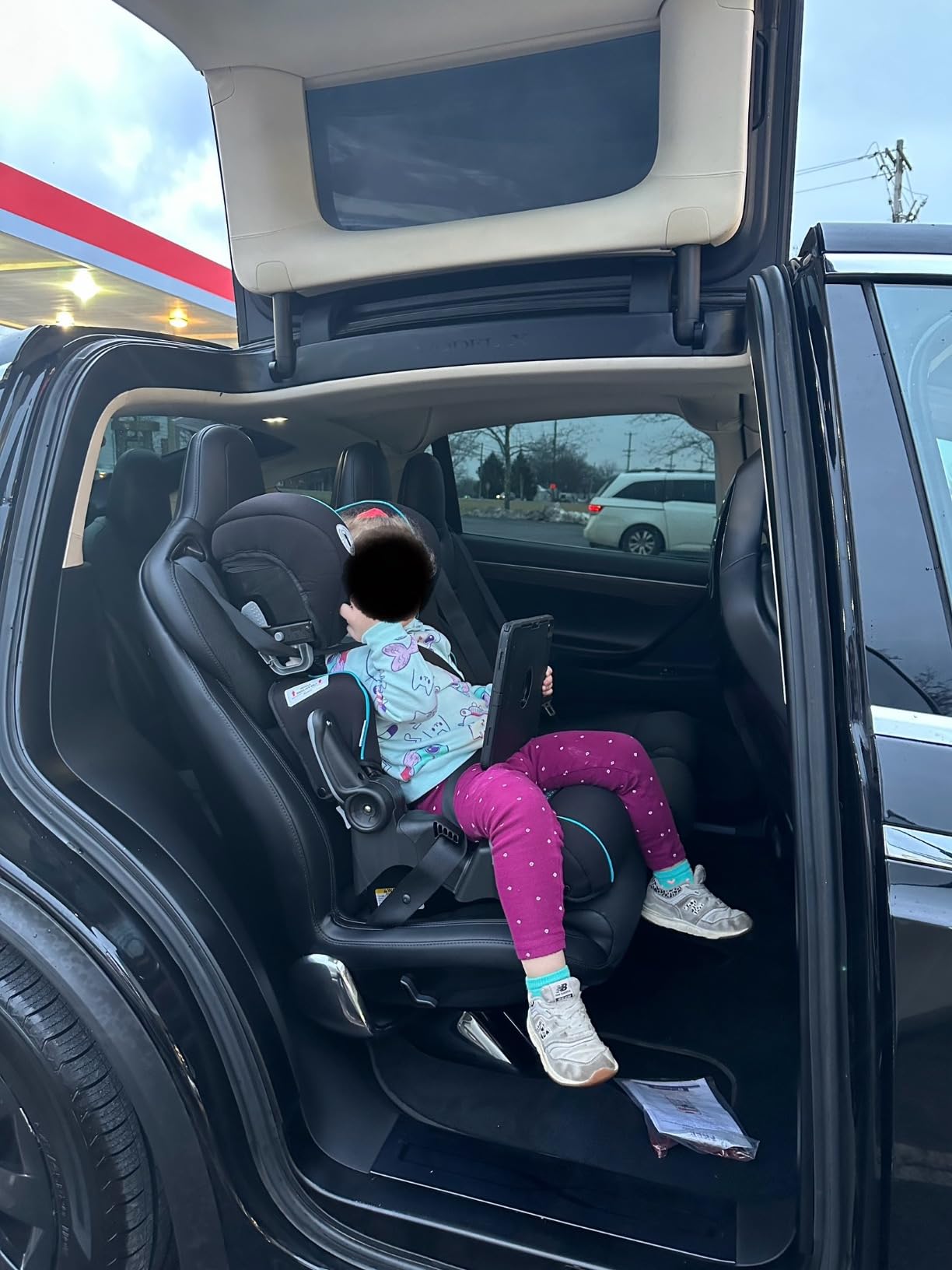 Baby Trend Protect Slim Backless Booster Seat, Madrid Grey customer photo 1