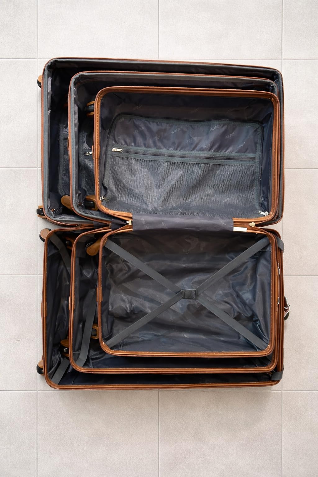 Merax Luggage Set 3 Piece Hardshell Suitcases with Spinner Wheels, TSA Lock, Lightweight Travel Luggage 20
