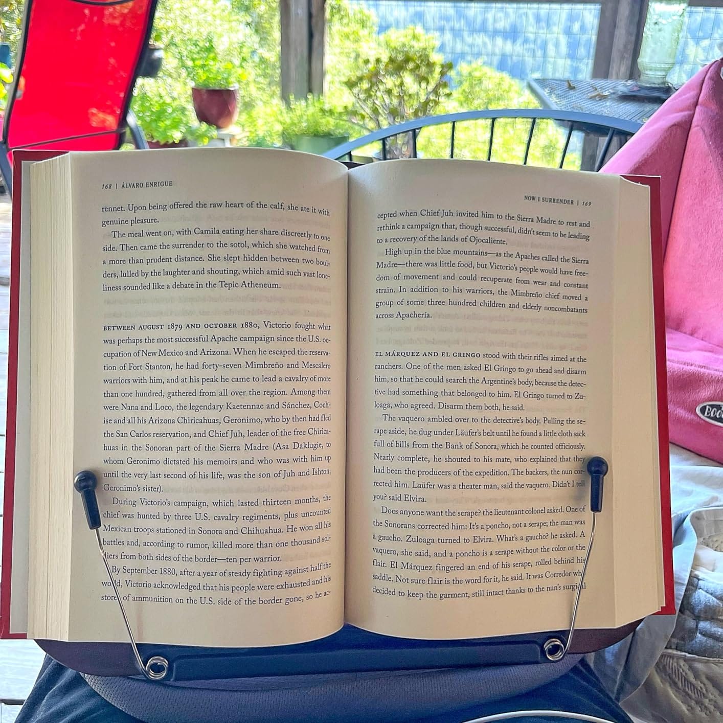 Viozon Lap Book Pillow Stand with Storage, Adjustable Beanbag Reading Pillow with Dark Wood Panel, Multi-Angle Book Holder for Hands-Free Reading in Bed or Sofa,Book Lover Essential,Soft Cushion customer photo 2