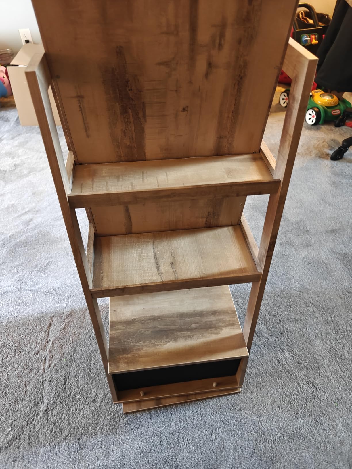 Nicetree 360° Swivel Jewelry Cabinet, Full Length Mirror, Lockable, Oak customer photo 2