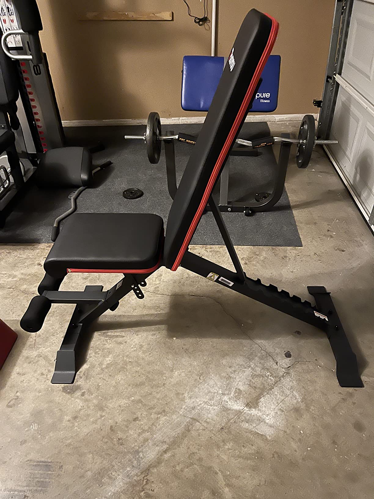 PASYOU Leg Press Machine, Adjustable Weight Bench with Leg Extension customer photo 2