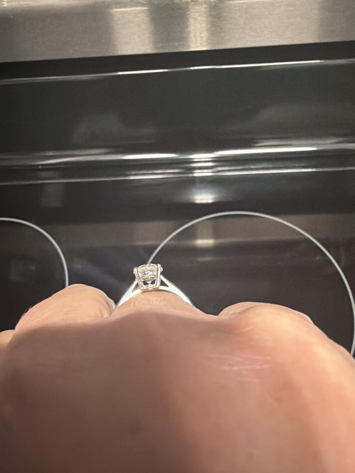 IGI Certified LAB Grown Diamond Engagement Rings in 14K White Gold customer photo 2
