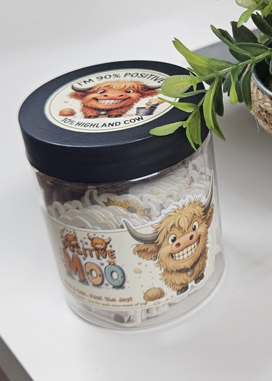 DEARMINE Positive Pups Jar, 60 Affirmation Cards, Dog Mom Gifts for Women, Teacher Appreciation Gift, Inspirational Gifts for Women, Cute Desk Decor for Dog Lovers and Coworkers customer photo 1