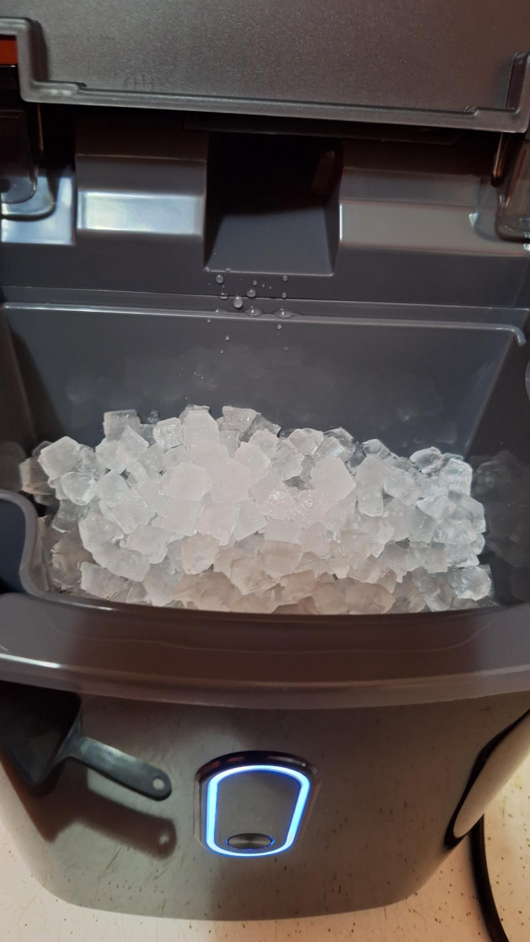 Silonn Nugget Ice Maker Countertop, Pebble Ice Makers with Crushed Soft Chewable Ice, 33lbs Per Day with Scoop, Pellet Portable Ice Machines with Auto-Cleaning for Home, Kitchen, Office, Black customer photo 2