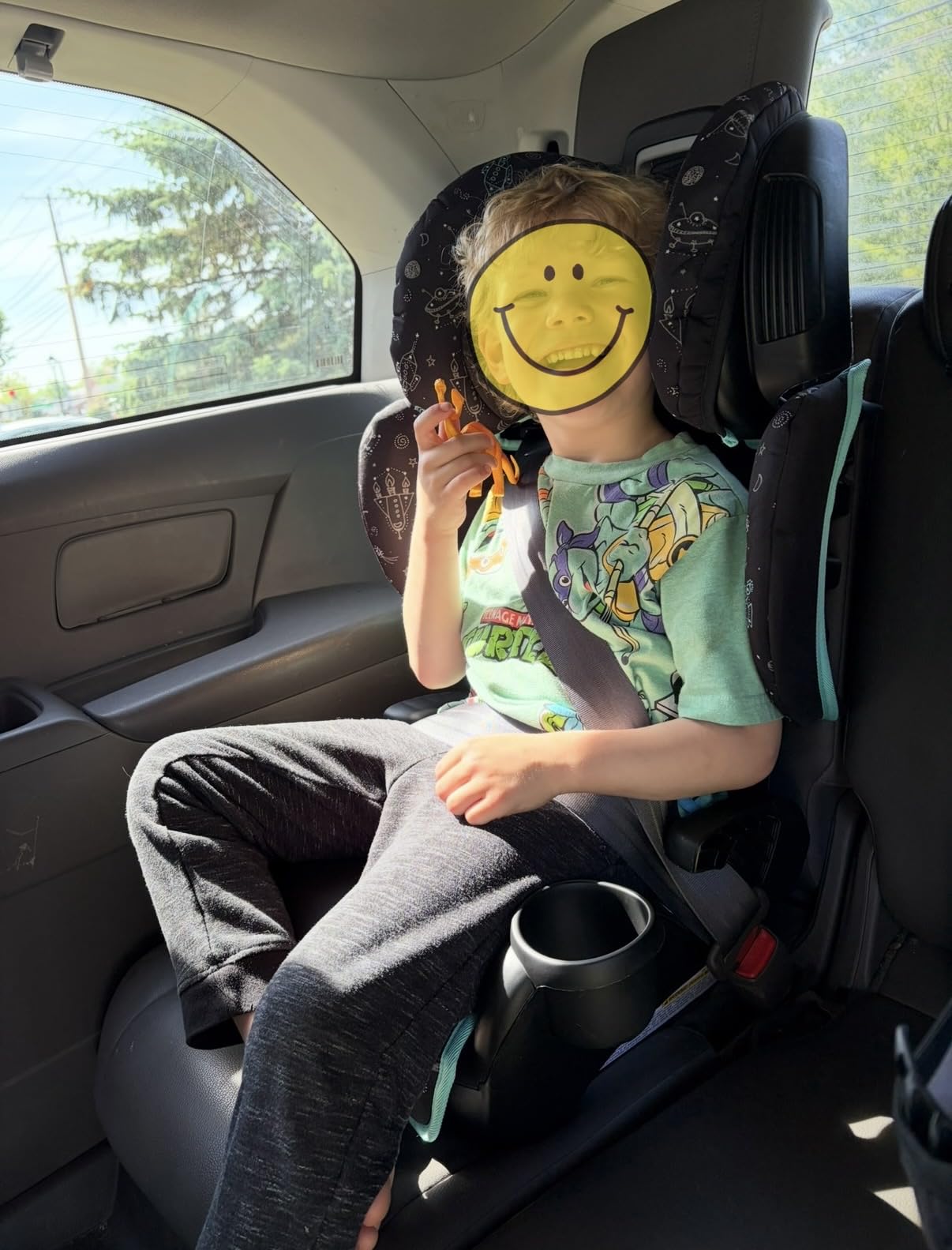Evenflo GoTime LX Booster Car Seat (Quincy Blue) customer photo 2