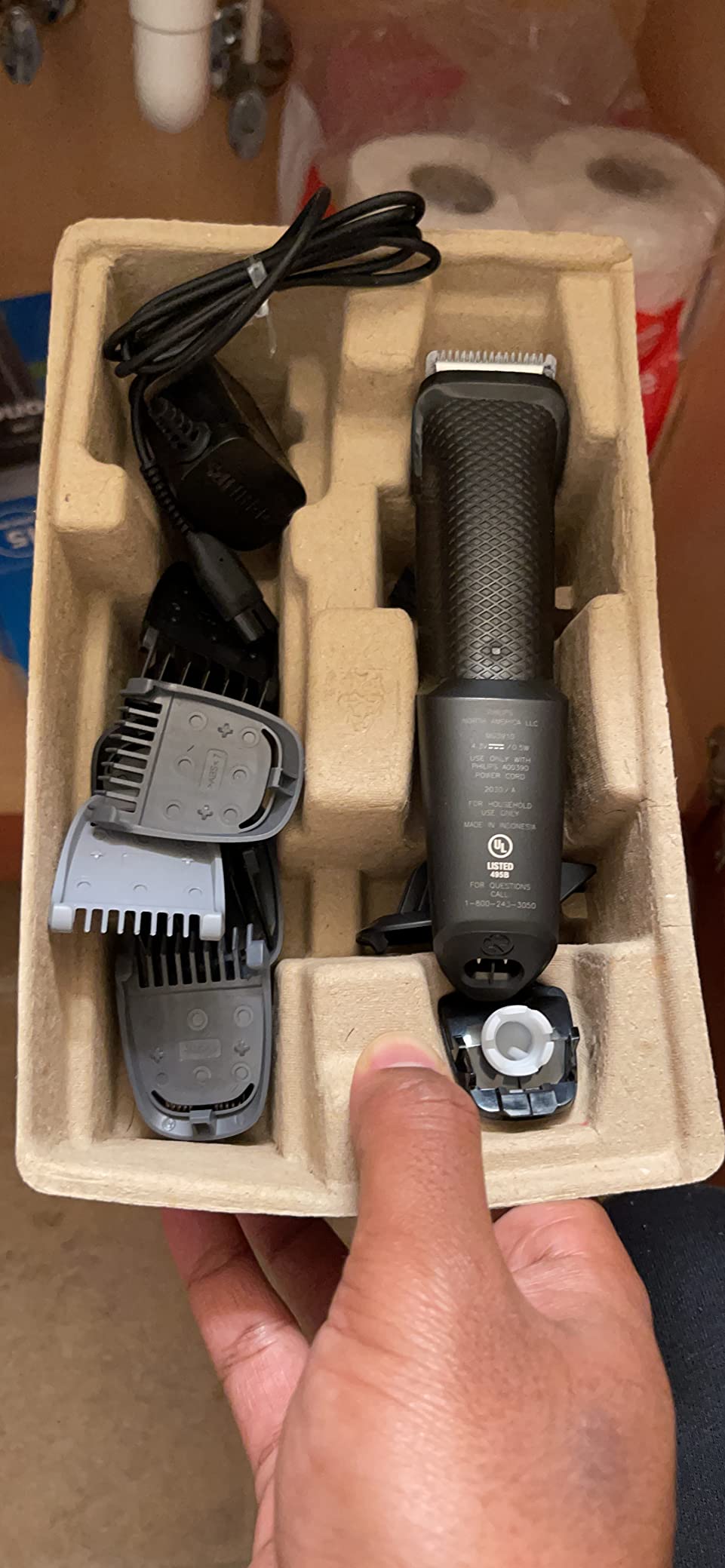 PHILIPS Multigroom Series 9000 24-in-1 Trimmer Beard, Hair & Body Grooming Kit | Precision Trimming Comb, Self-Sharpening Steel Blades, BeardSense Technology, Waterproof, Packaging May Vary customer photo 1