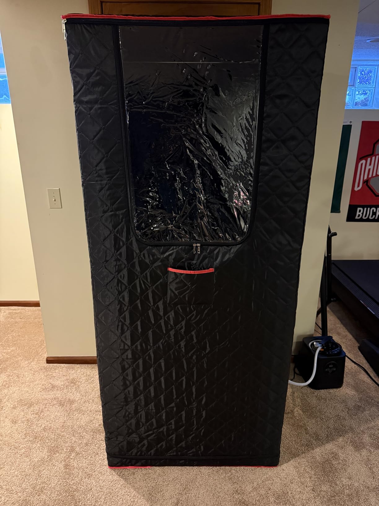 Manastin Upgraded Portable Steam Sauna for Home,Jet Black customer photo 2