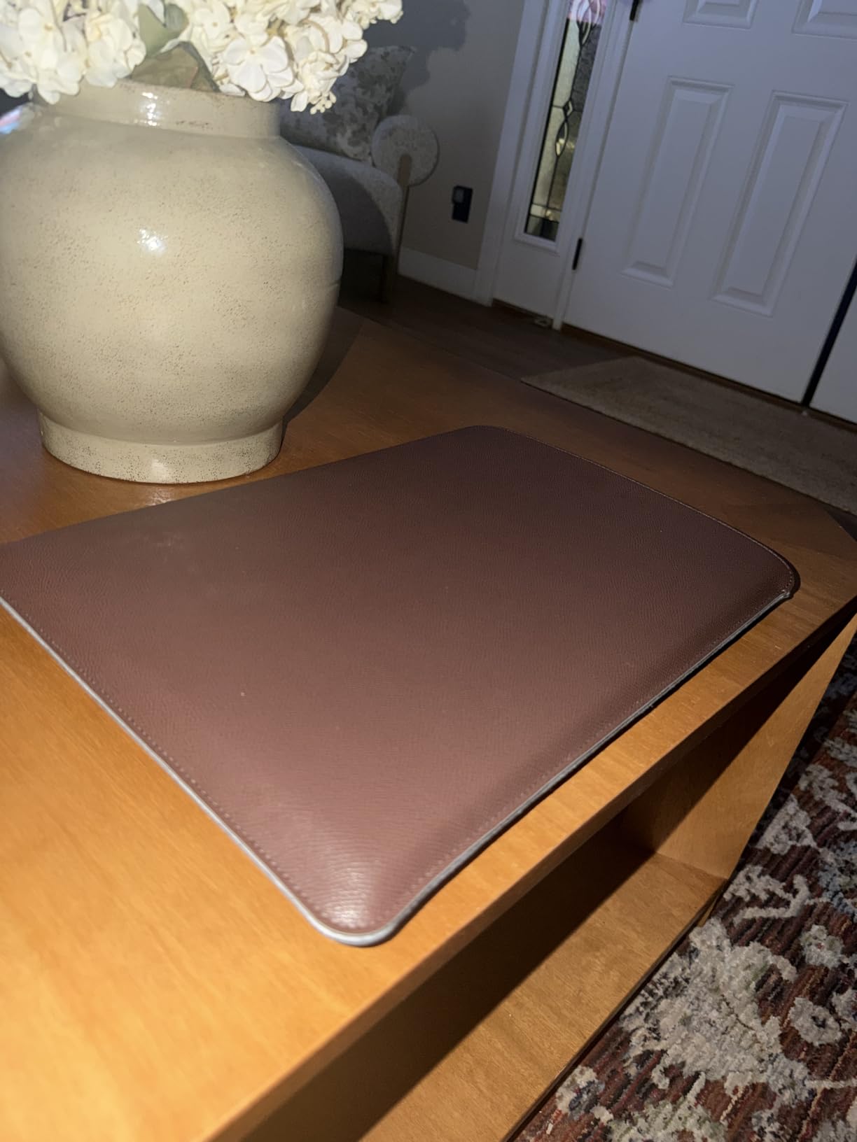 Comfyable Laptop Sleeve 14 Inch Precisely Compatible with MacBook Pro M5 M4 M3 M2 Pro/Max 2026-2021, Genuine Leather Cover Case, Wine Red customer photo 2