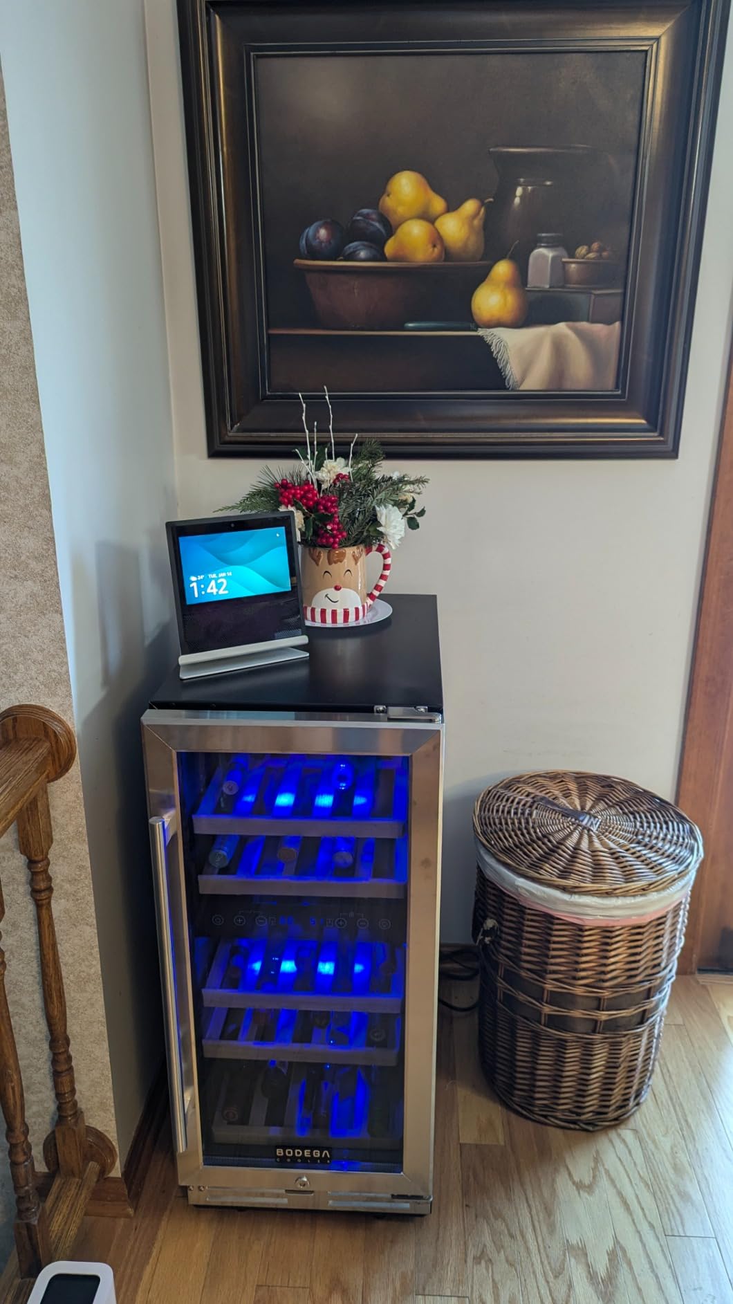 BODEGA 15 Inch Wine Fridge, 30 Bottle Dual Zone Wine Cooler, 41-72℉ Compressor Wine Refrigerator with Tempered Glass Door, Built-in or Freestanding Wine Cooler for Home Kitchen Bar (3.2 cu.ft). customer photo 2
