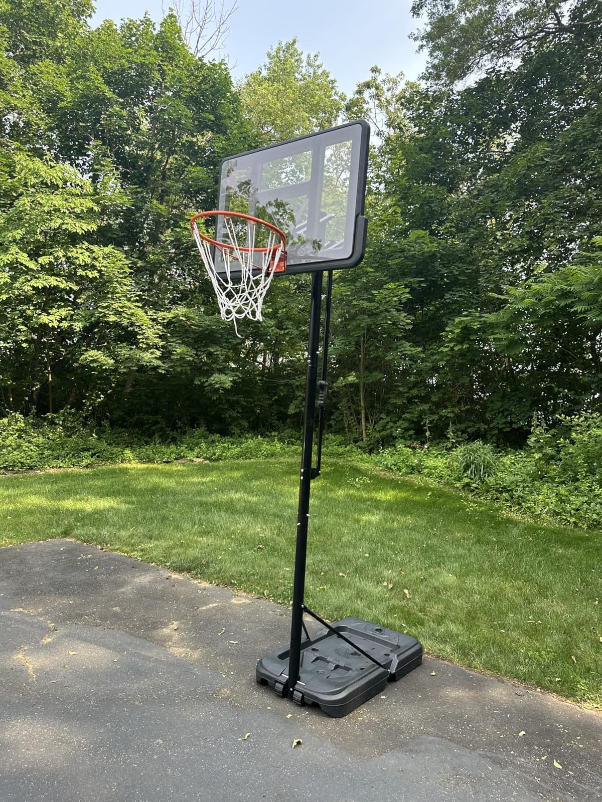 Basketball Hoop 40/44/48 Inch Impact Backboard 4.8-10FT Height Adjustable customer photo 2