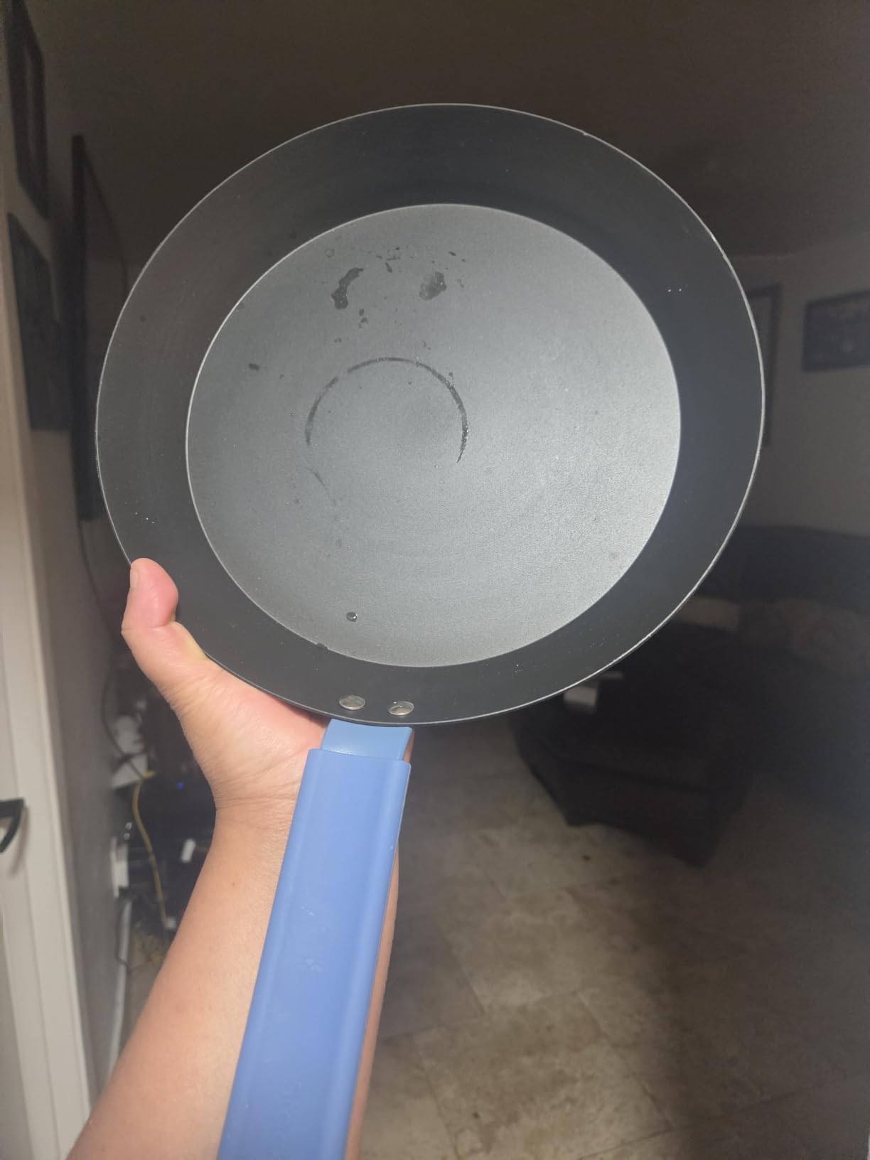 10 Inch Carbon Steel Frying Pan, Nitrided Preseasoned Skillet | Natural Patina Development with No Chemical Coating; Versatile Size for Daily Cooking & High-heat Searing customer photo 2