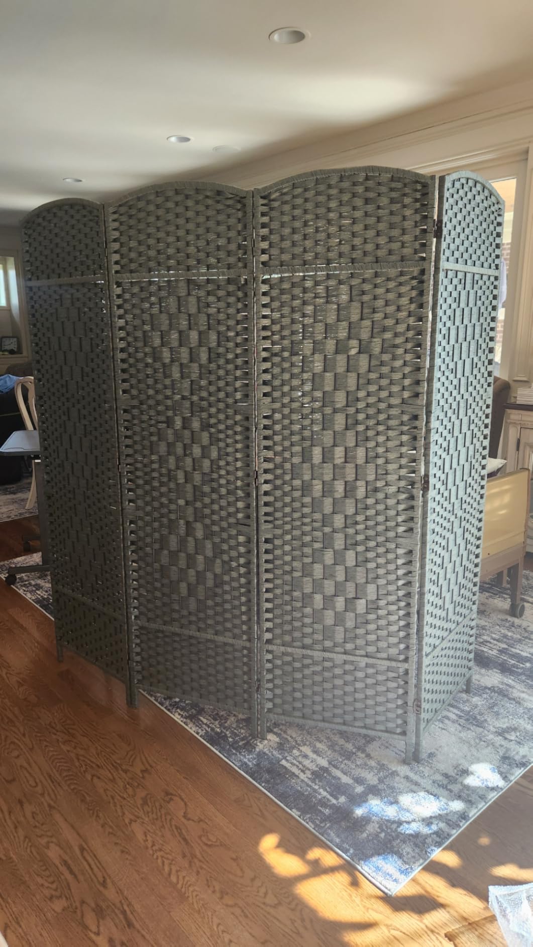 JOSTYLE Outdoor Privacy Screen 8-Panel Folding Room Divider Space Partition customer photo 2
