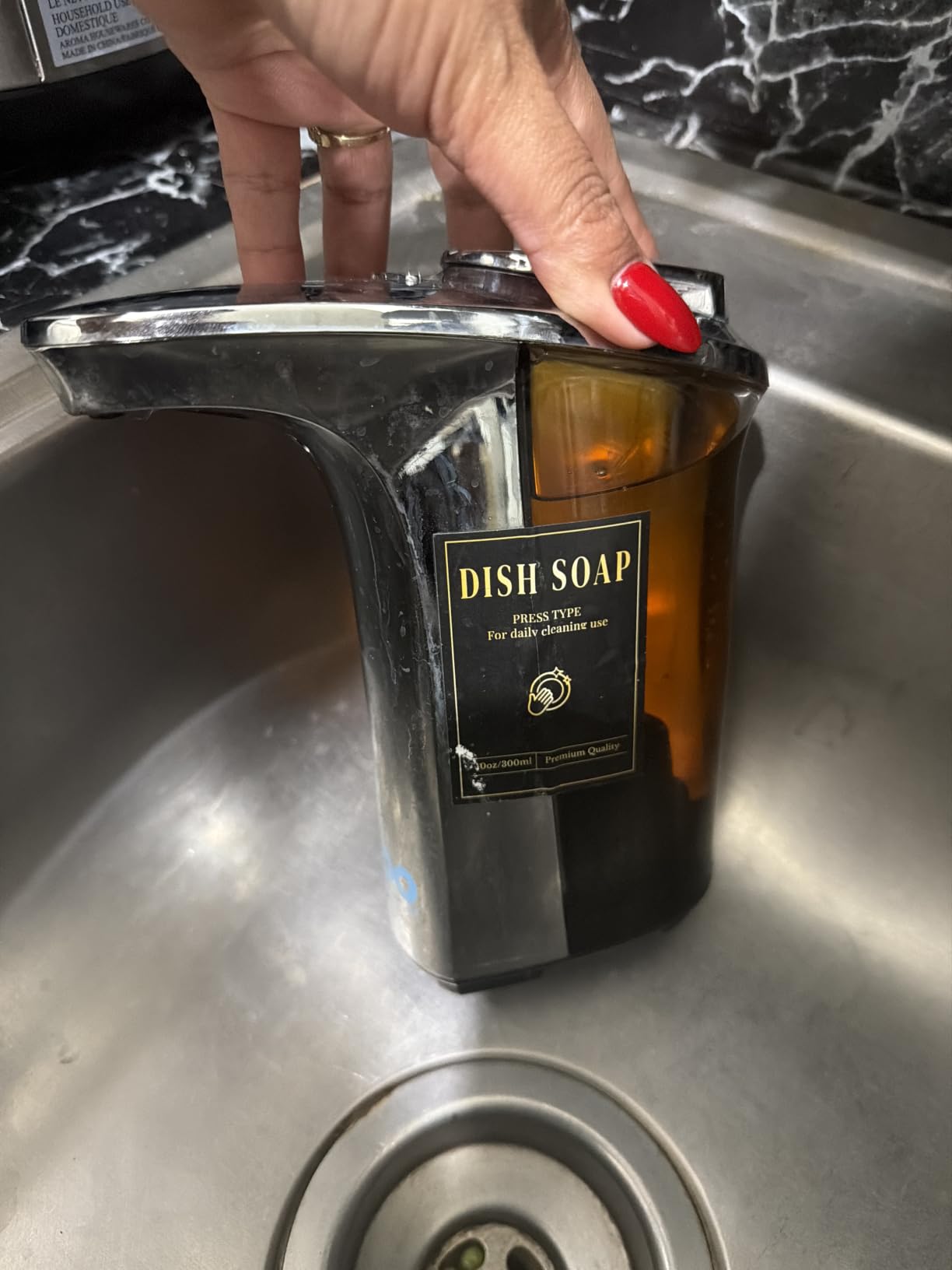 Everlasting Comfort Automatic Soap Dispenser - Touchless Wall Mounted No Drip Lotion, Hand Soap, Shower Gel, Dish Soaps Dispenser, 3 Level Output Motion Sensor for Bathroom & Kitchen Use (350ml/12 oz) customer photo 2