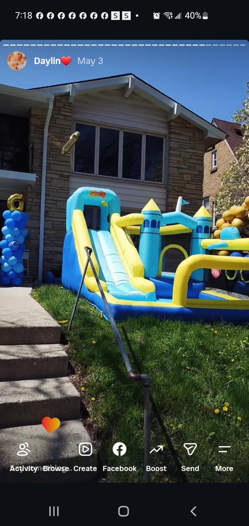 Bounce House, 8-in-1 Gameplay Mode Inflatable Bounce House for Kids customer photo 2