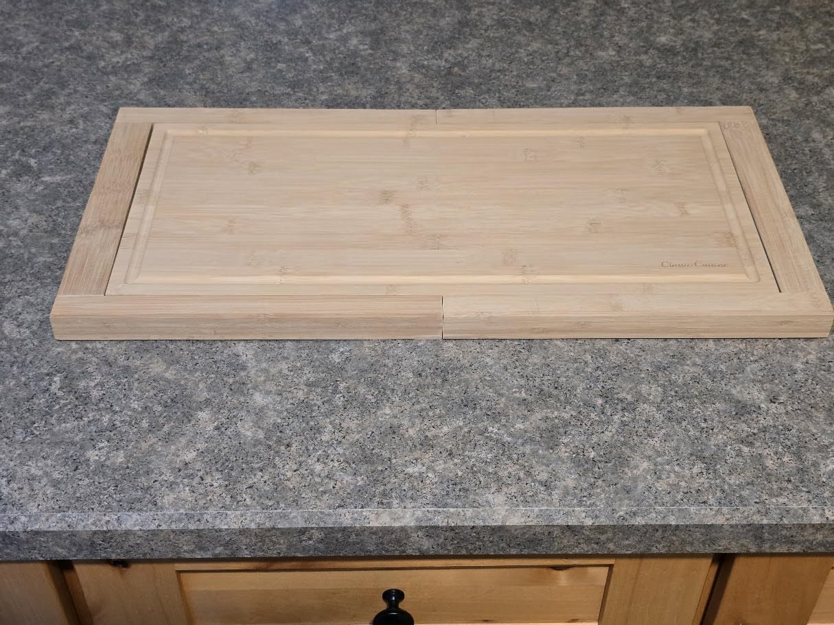 Classic Cuisine Over the Sink Cutting Board with Juice Groove, 33.5” x 11” customer photo 2