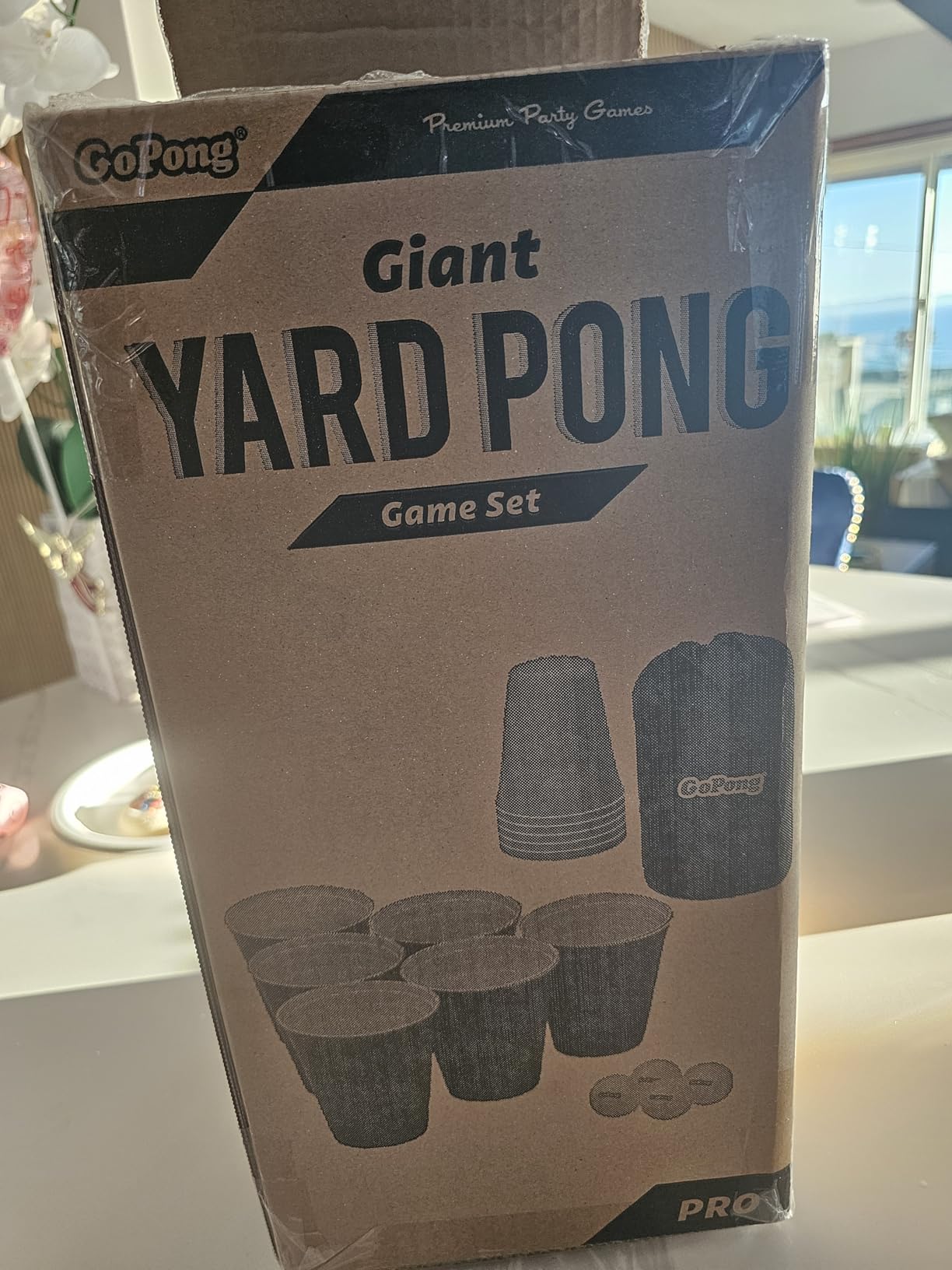 GoPong Giant Yard Pong Outdoor Game - Jumbo Sized PRO Set – Fun Beach and Lawn Party Games for Adults customer photo 1