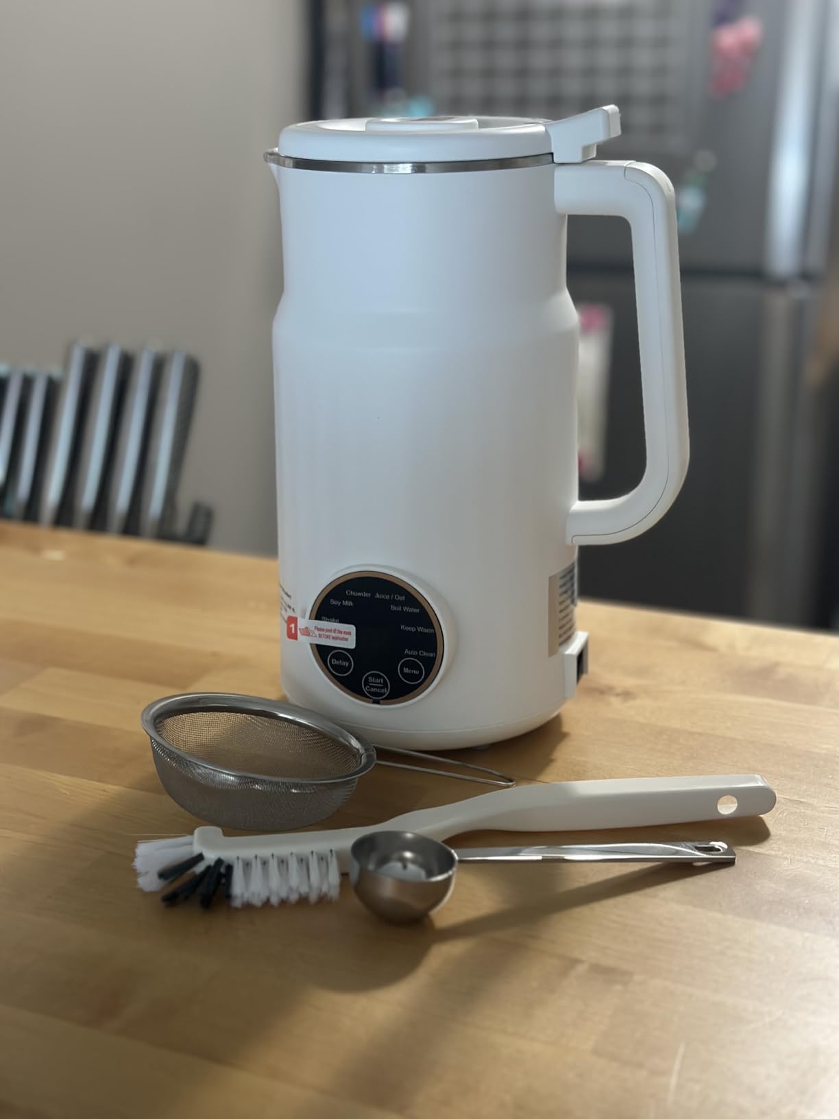 34ozNut Milk Maker Machine,10 in 1 Automatic Plant Based Almond Milk Maker customer photo 2