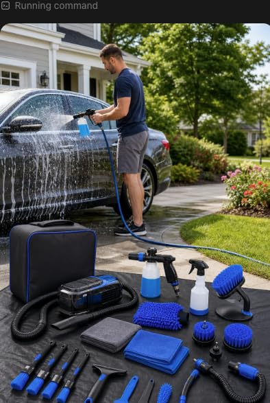 THINKWORK Car Detailing Kit with Foam Gun & Vacuum, 41Pcs Car Cleaning Supplies customer photo 1