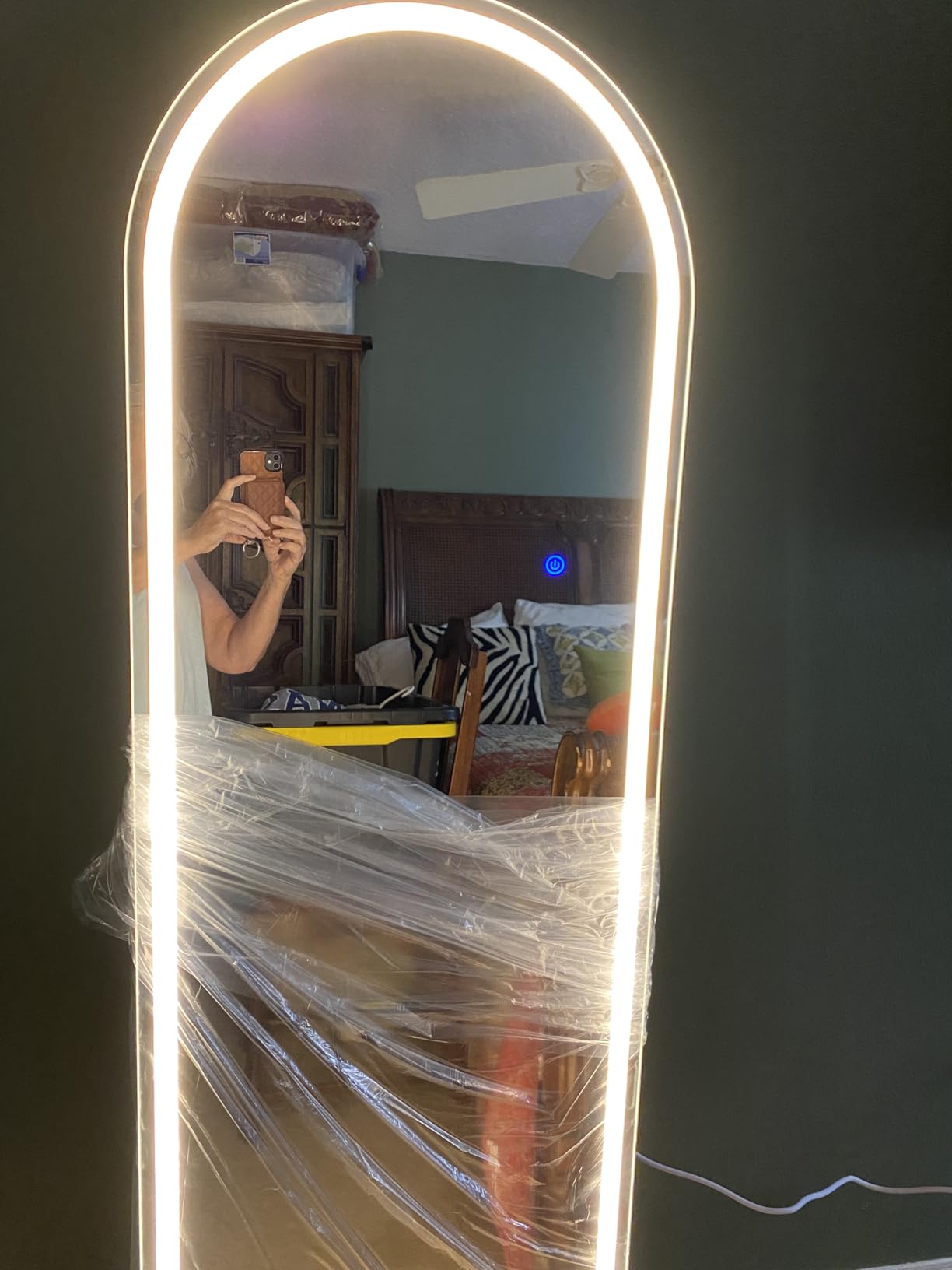 DUMOS Arched LED Mirror Full Length Standing, 16