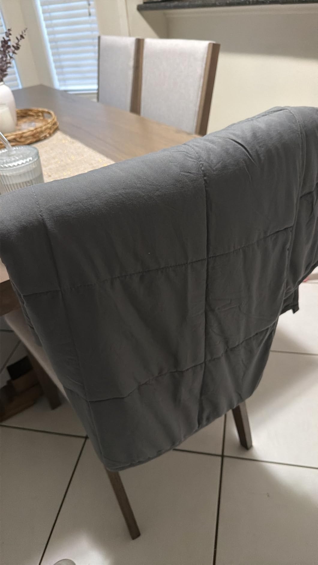 Machine Washable Weighted Blanket for Adults - Heavy Blankets for All-Season Sleeping, Cooling Soft & Breathable with Premium Glass Beads (78” x 85”|25lbs) customer photo 1