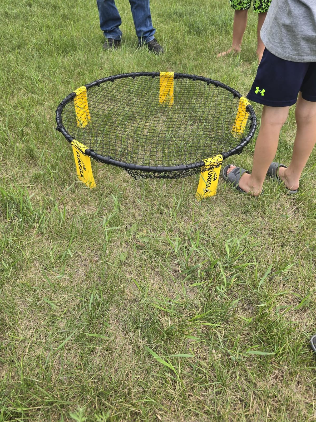 Roundnet Game Set - Outdoor Beach Volleyball Game, Quick Setup Non-Slip Ball Game with Hidden Needle Air Pump & Carry Bag for Beach Backyard Lawn, Park customer photo 1