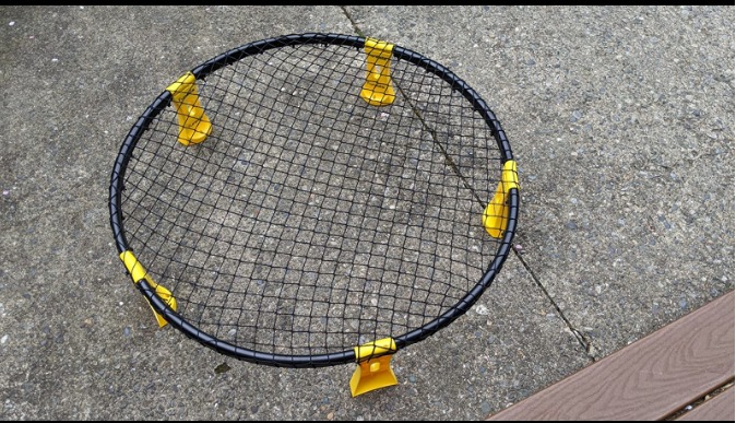 Roundnet Game Set - Outdoor Beach Volleyball Game, Quick Setup Non-Slip Ball Game with Hidden Needle Air Pump & Carry Bag for Beach Backyard Lawn, Park customer photo 2