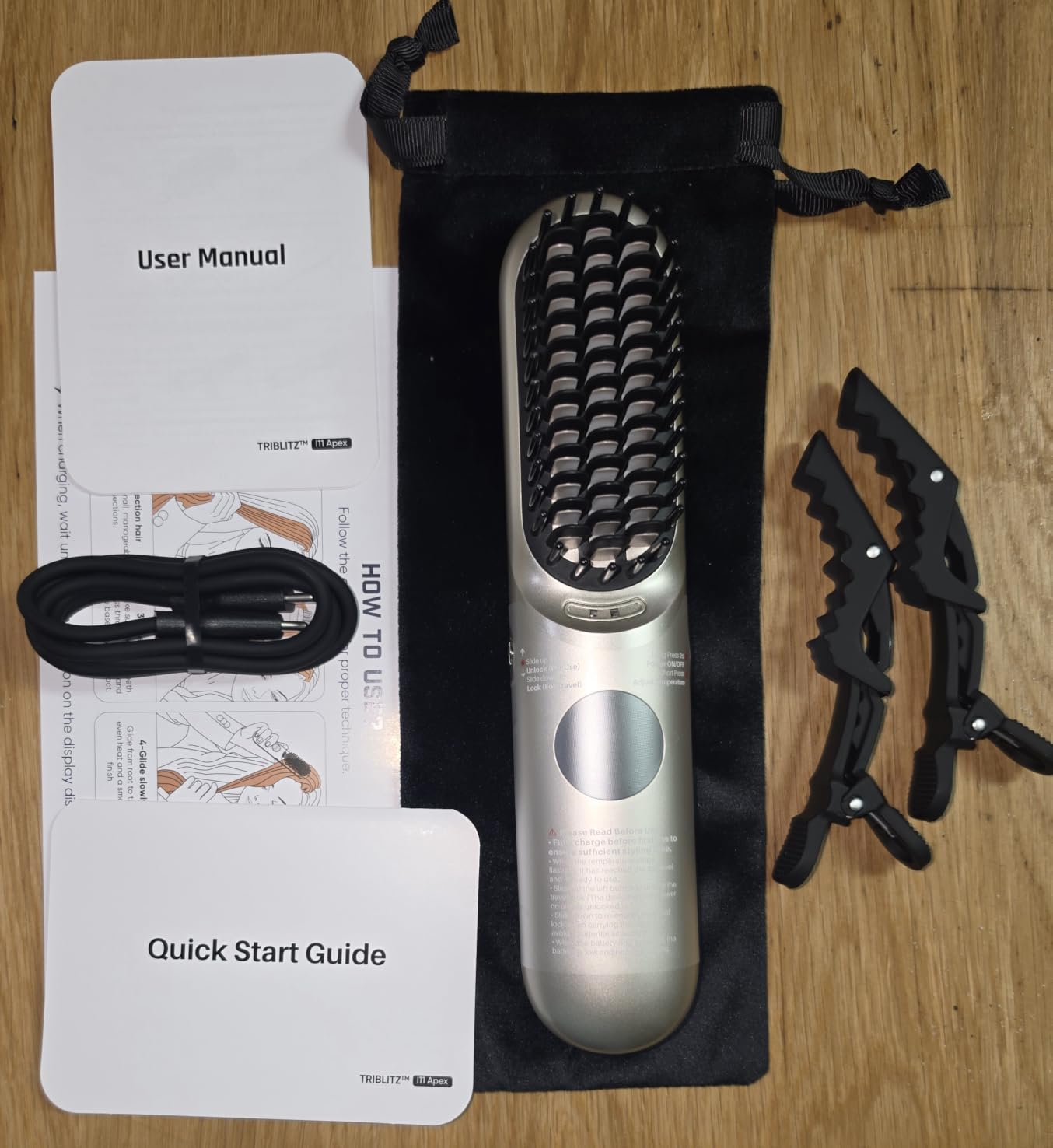 Bluvol I11 Apex Cordless Straightening Comb, Touch-Up Tool with Travel Lock customer photo 2