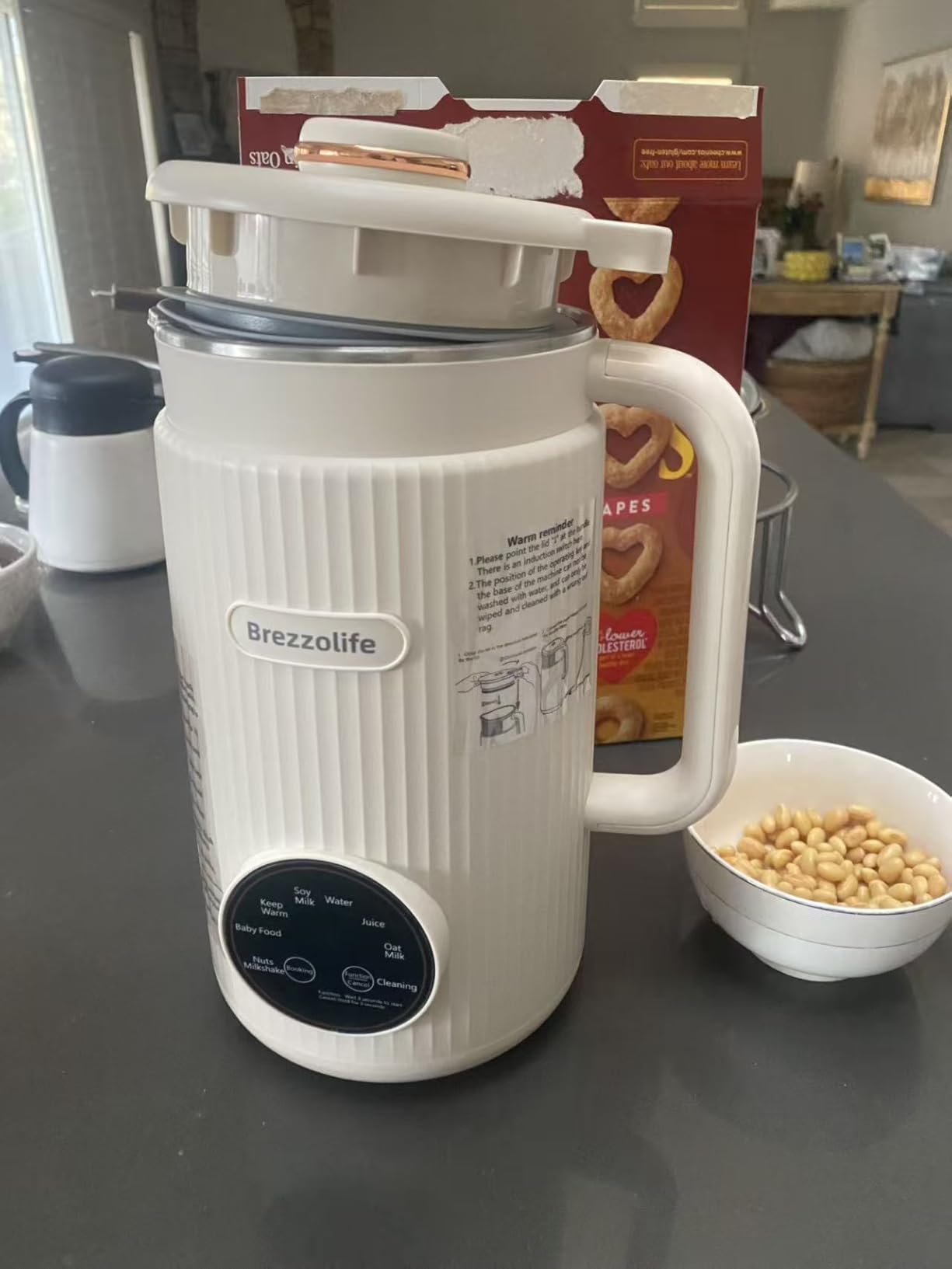 8 in 1 Automatic Nut Milk Maker Machine, 40oz Soy Milk Maker Blender customer photo 2