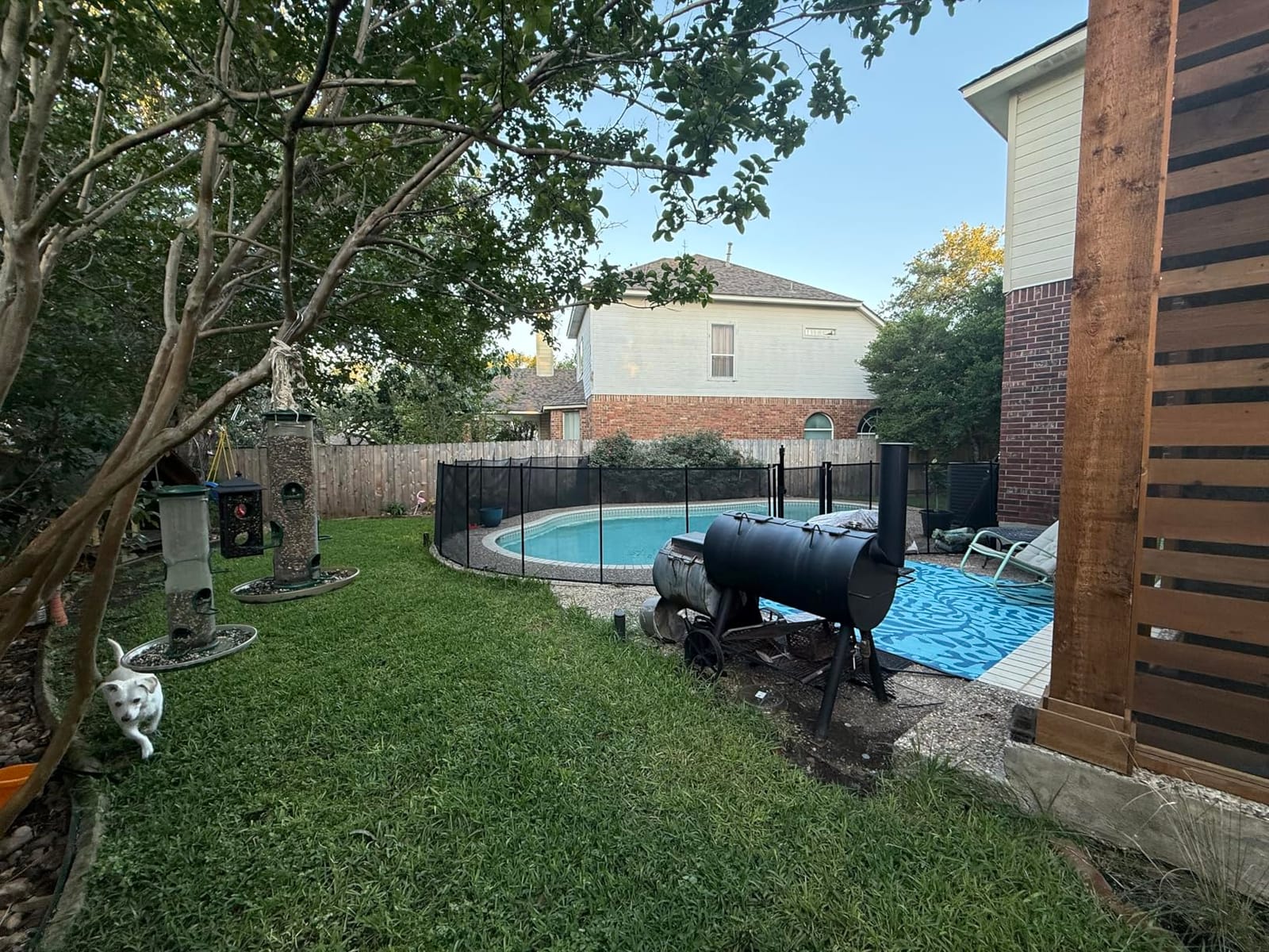 4×12FT Pool Fence, 350gsm Teslin Mesh Pool Safety Fence, Black customer photo 2