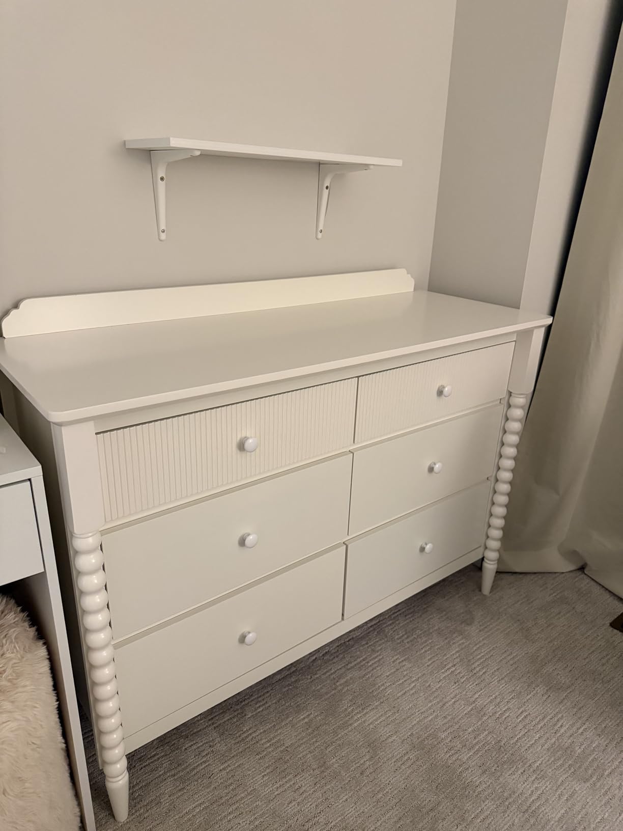 JOINICE White Nursery Dresser with Changing Table, 4 Drawers for Storage customer photo 1