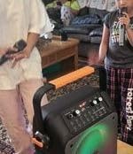 HWWR Karaoke Machine with 2 Mics for Adults & Kids, All-in-One Karaoke Set customer photo 2
