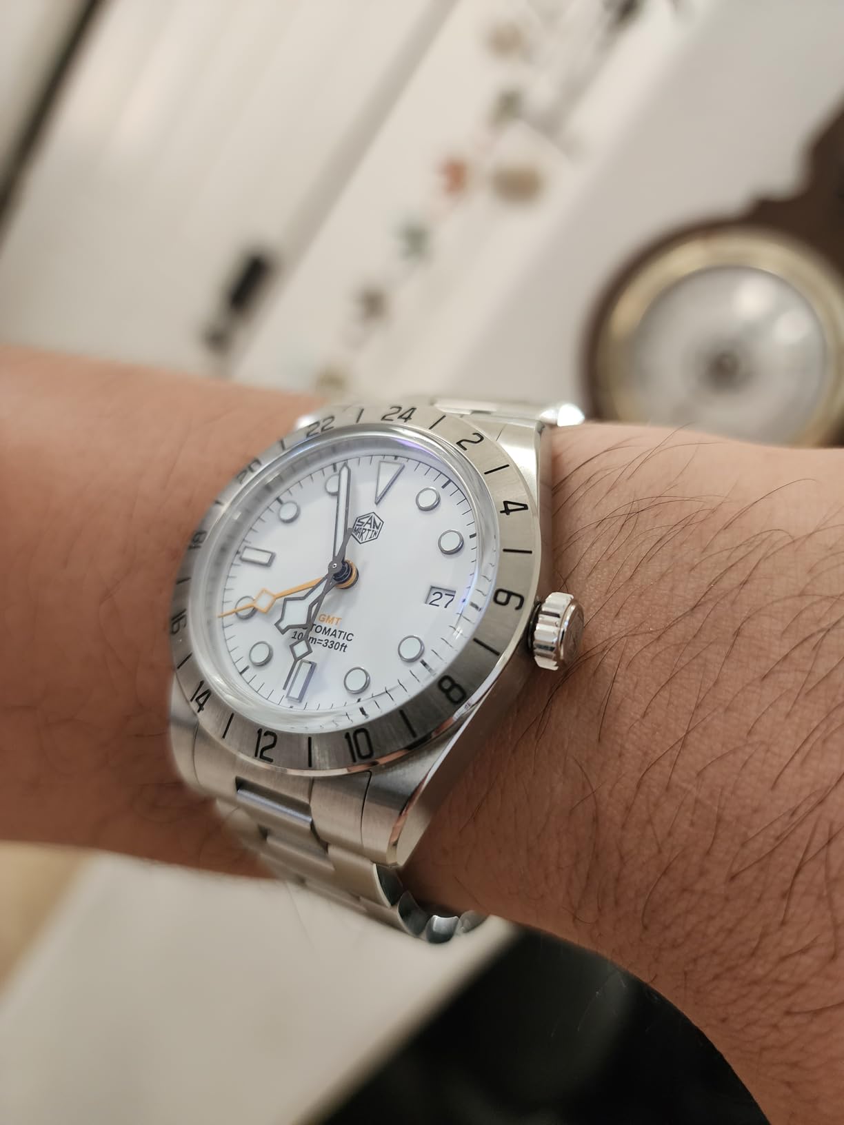 San Martin SN0054F GMT Automatic Watch, 38.3mm, Sapphire Crystal customer photo 2