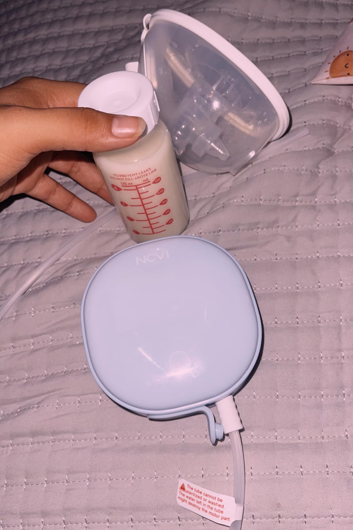 NCVI Heated Breast Pump Wearable, 360° All-Around Heat +30% Output for Mom customer photo 1