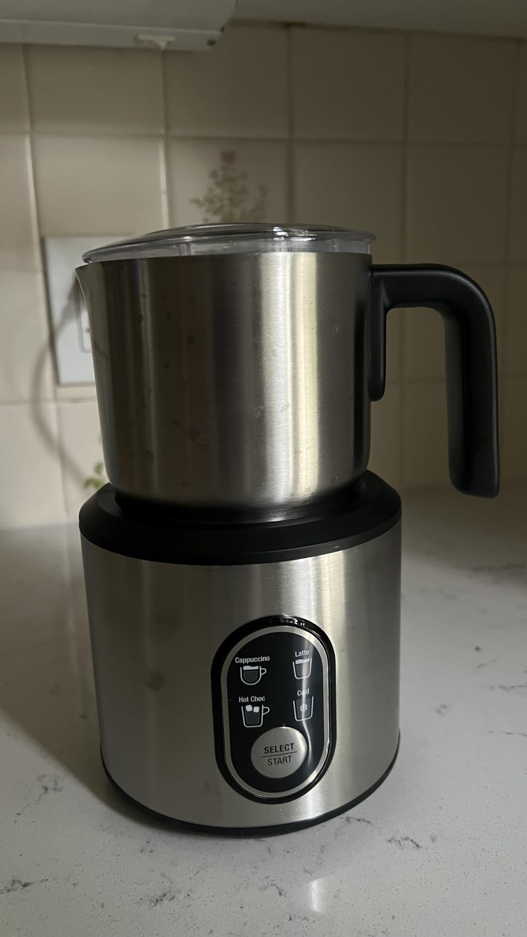 Milk Frother and Steamer, 4-in-1 Electric Foam Maker with Detachable Stainless Steel Jug, 17.6oz/500ml Fast Milk Warmer & 10.6oz Frother Machine for Latte, Cappuccino, Hot Chocolate customer photo 2