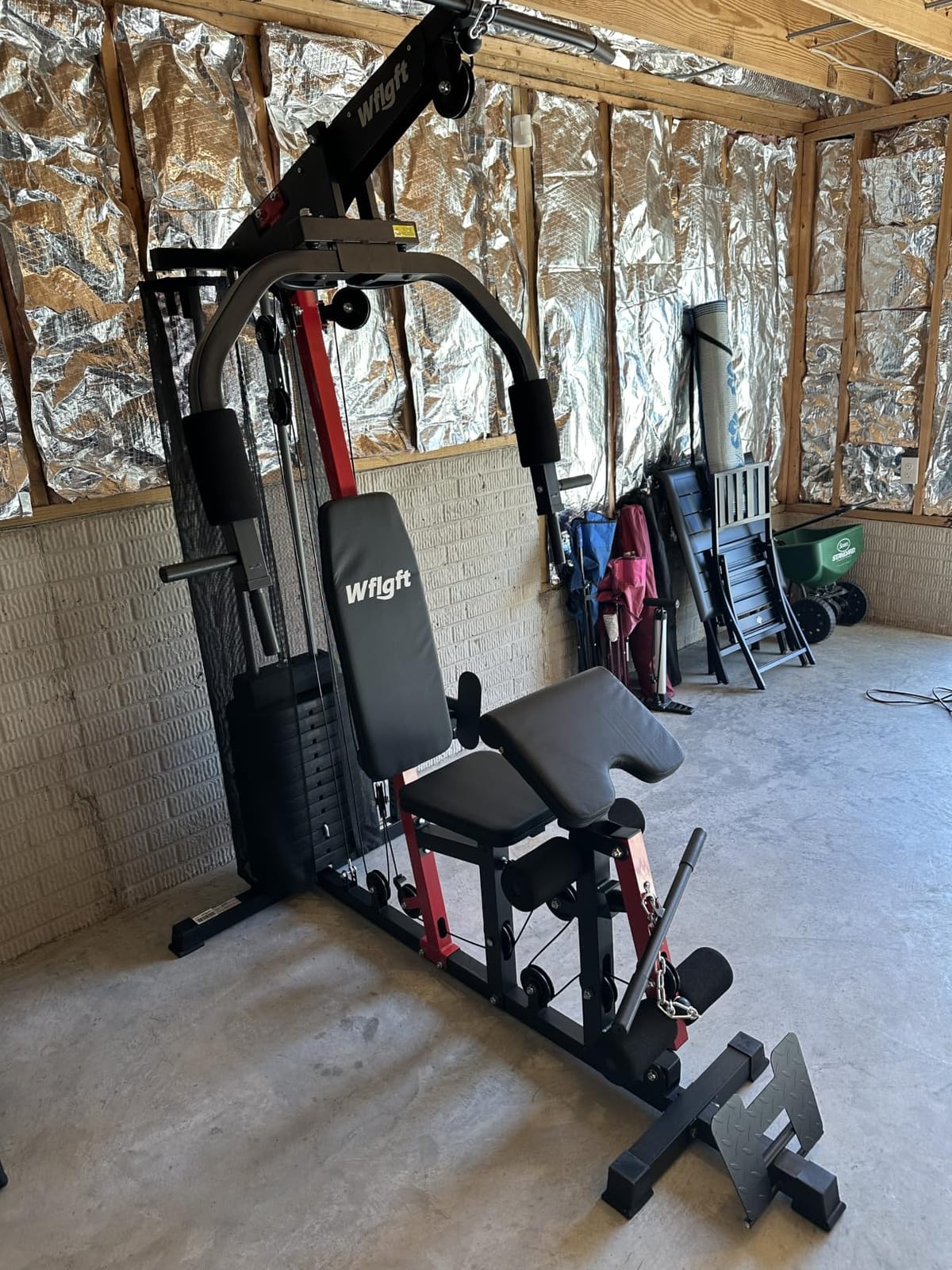 Home Gym Workout Equipment 148 LB Weight Stack, Full Body Workout Machine for LAT Pulldown, Chest Press, Leg Extension & Strength Training, Multi Function Fitness Equipment customer photo 1