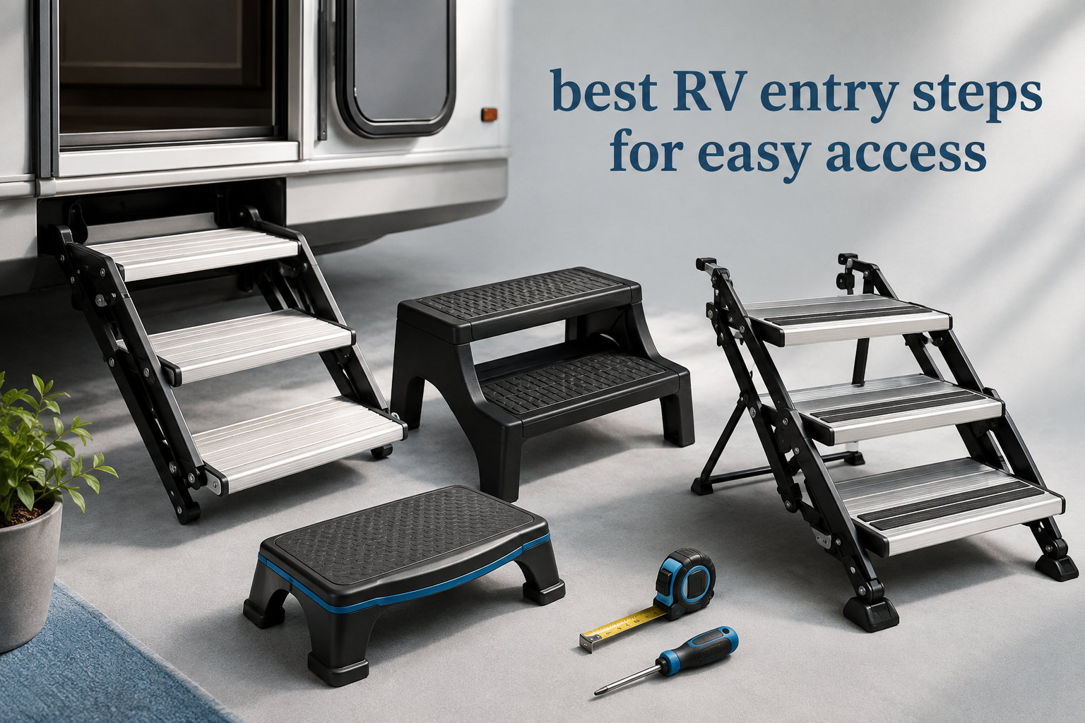 best RV entry steps for easy access