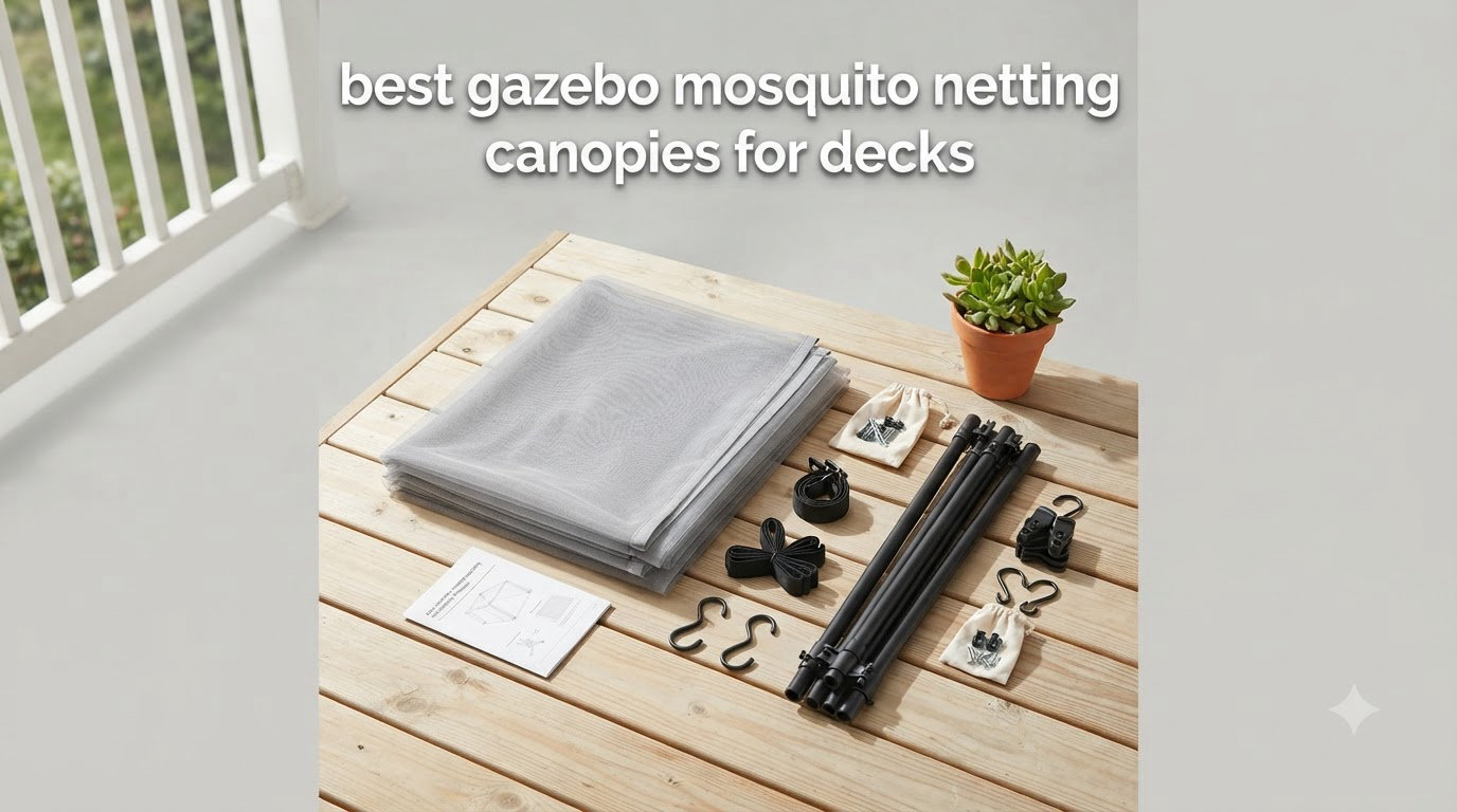 best gazebo mosquito netting canopies for decks