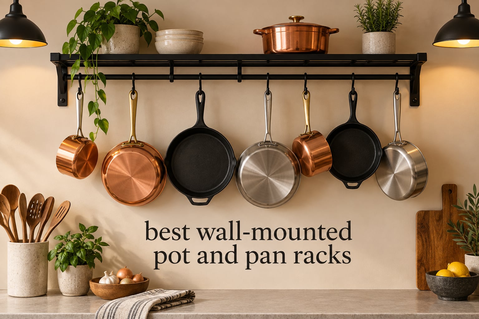 best wall-mounted pot and pan racks