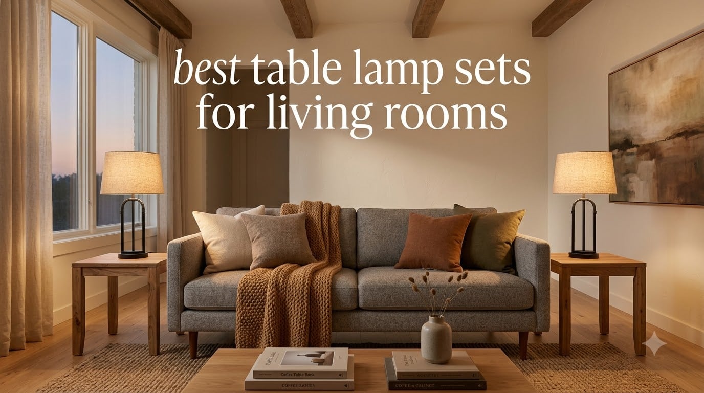best table lamp sets for living rooms