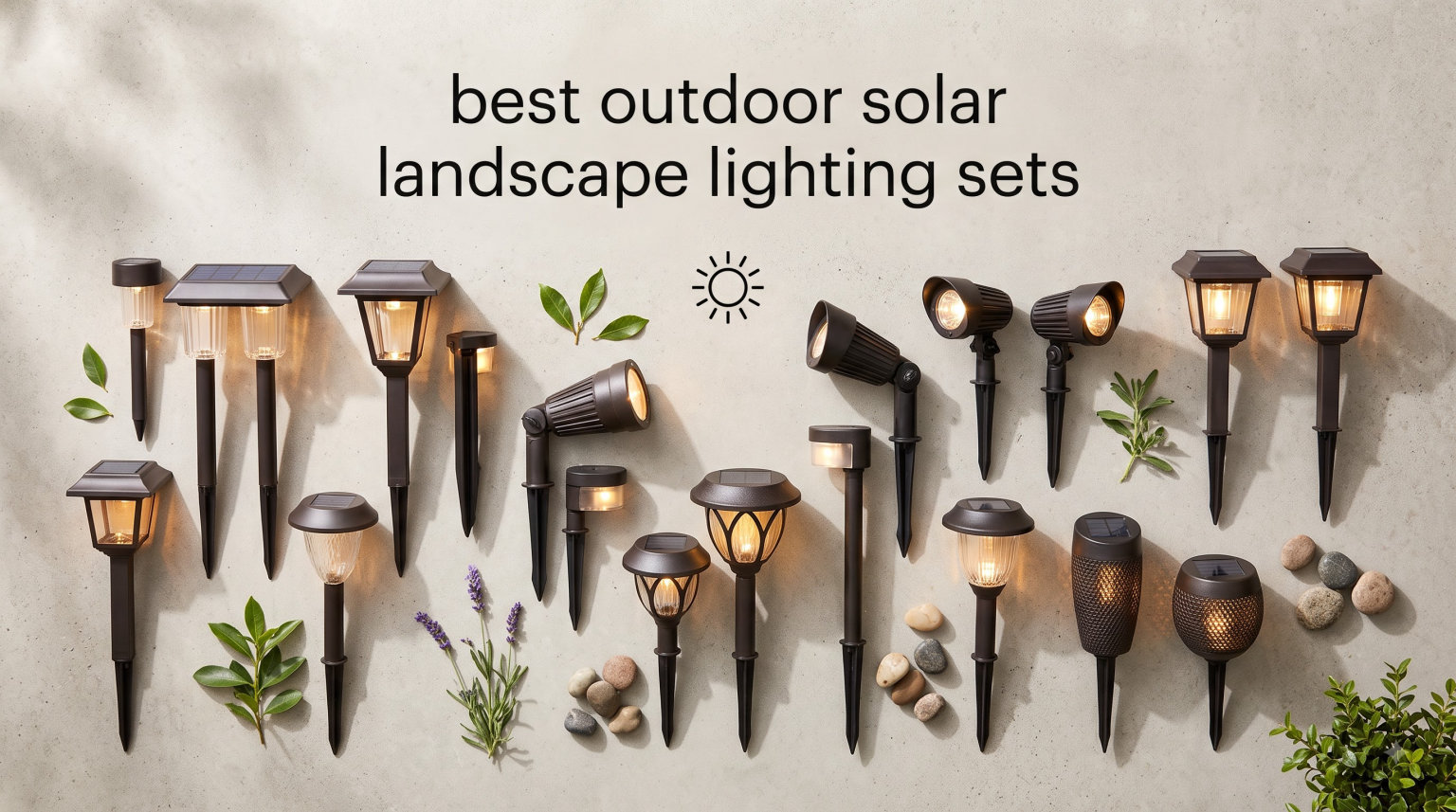 best outdoor solar landscape lighting sets