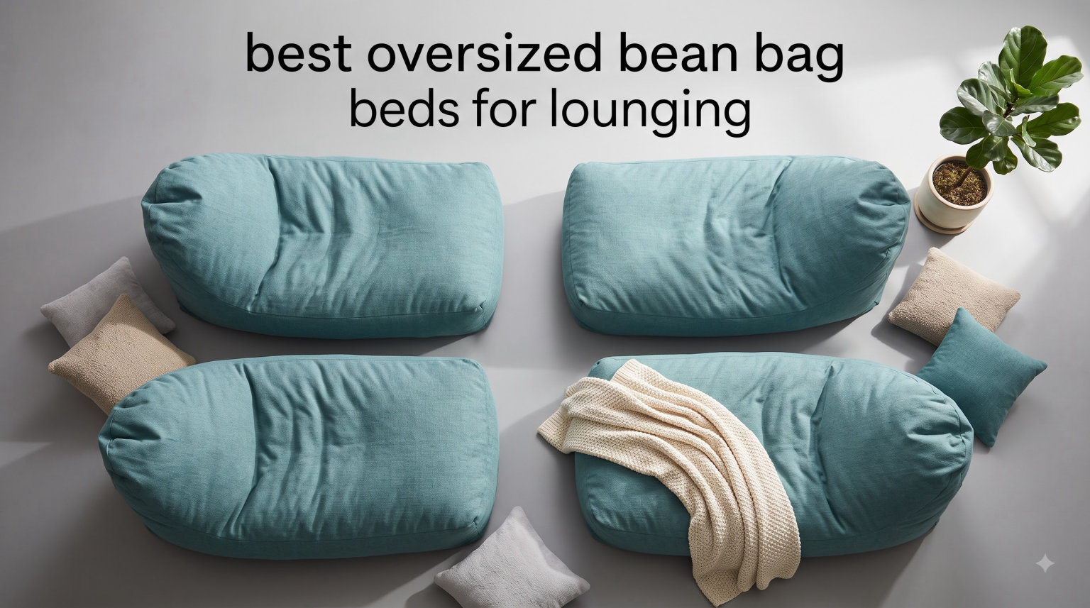 best oversized bean bag beds for lounging
