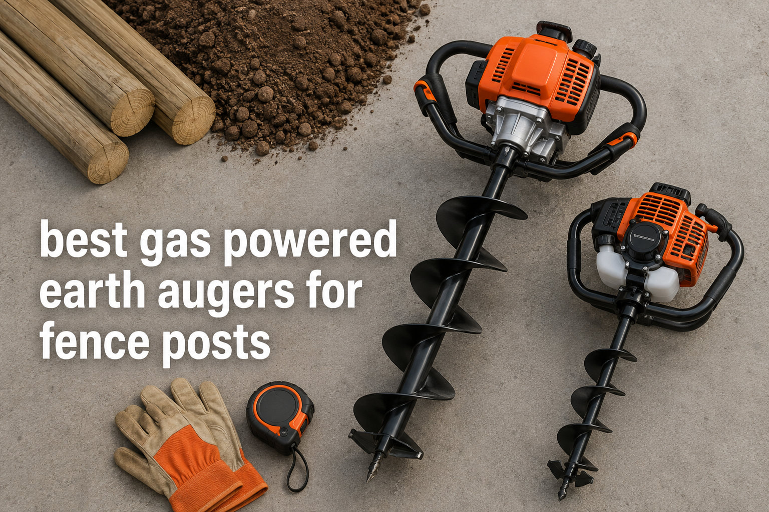 best gas powered earth augers for fence posts