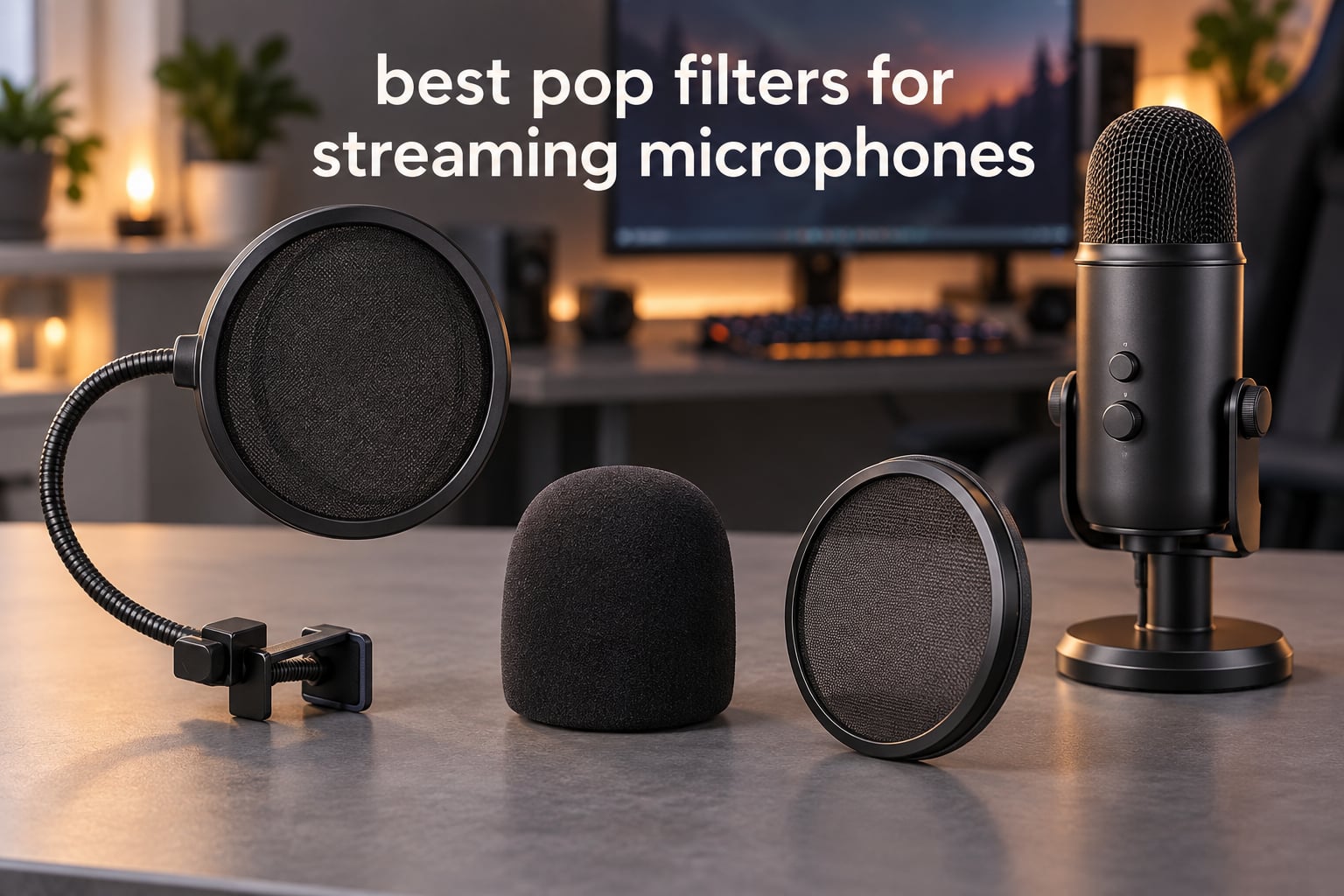 best pop filters for streaming microphones