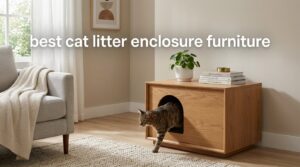 best cat litter enclosure furniture
