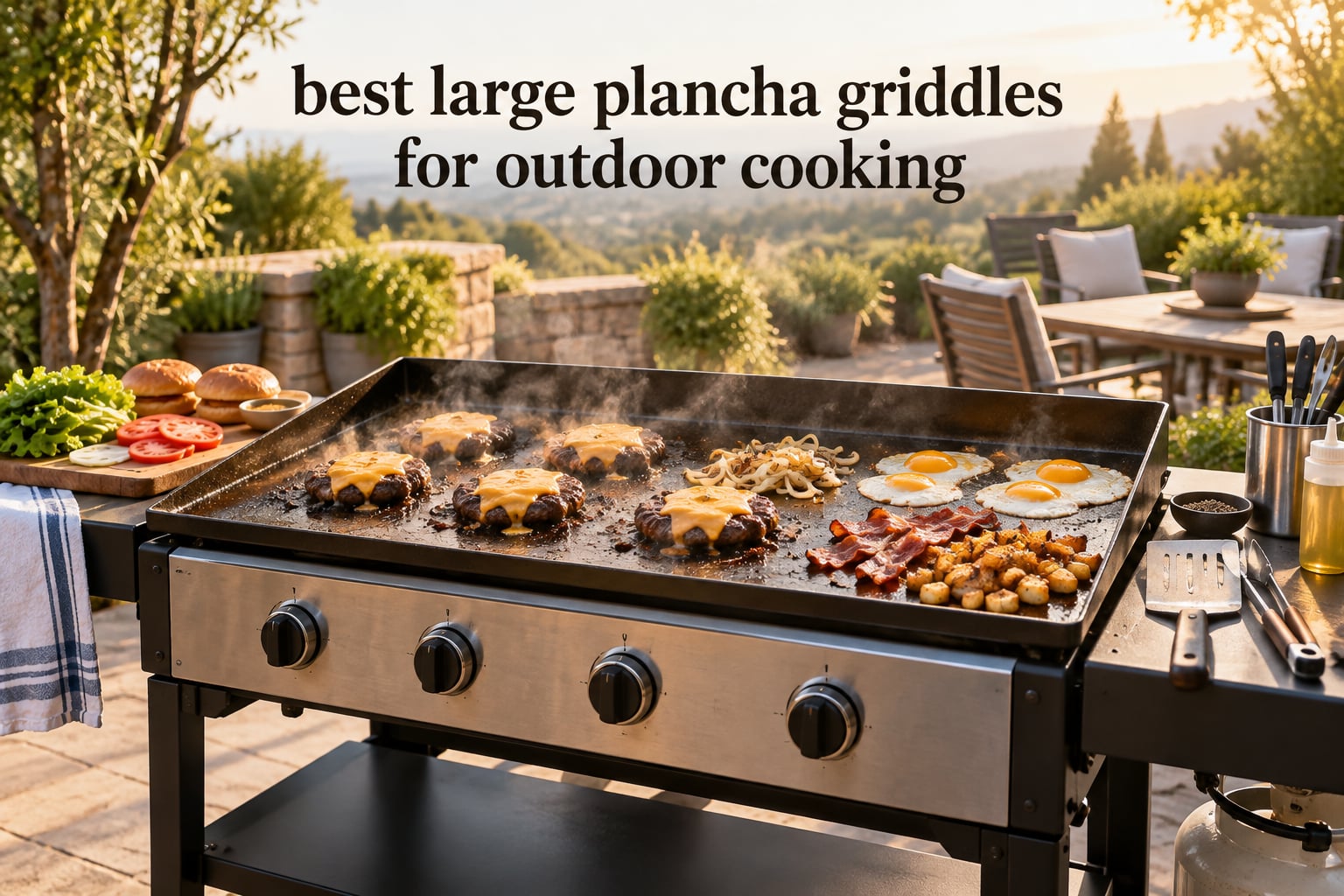 best large plancha griddles for outdoor cooking